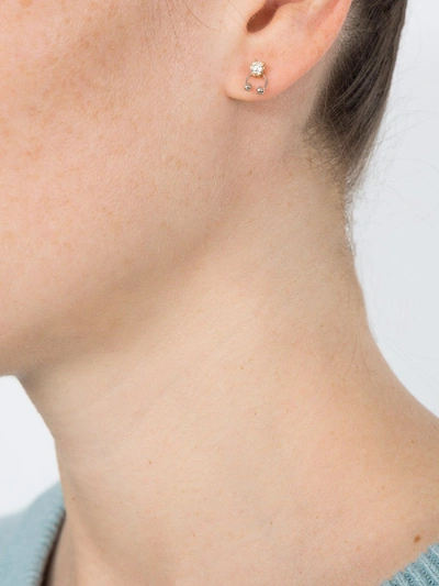 Shop Delfina Delettrez Two In One Earring In Gold