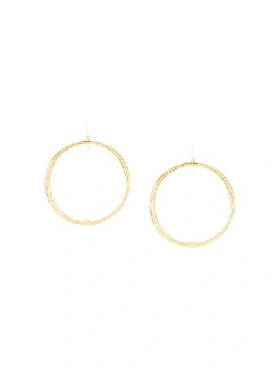 Shop Aurelie Bidermann Thalia Hoop Earrings