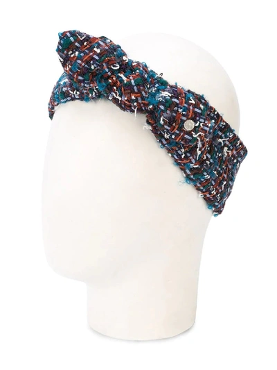 Shop Maison Michel Tweed Headband In Multicolor