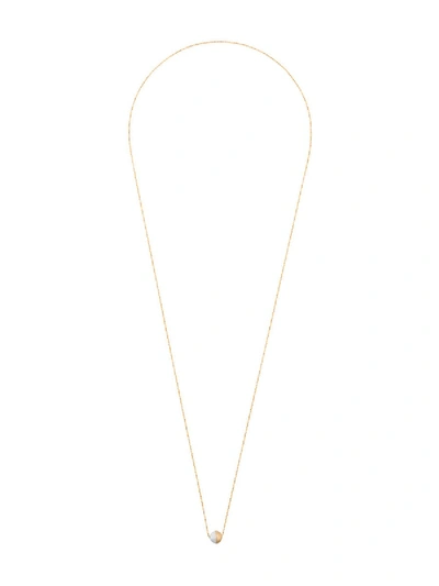 Shop Shihara Pearl Necklace In Gold