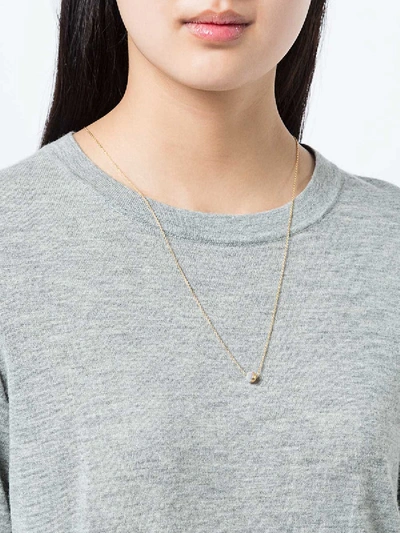 Shop Shihara Pearl Necklace In Gold