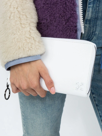 Shop Off-white White Leather Wallet Bag