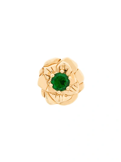 Shop Aurelie Bidermann Unit Rose Earrings In Gold