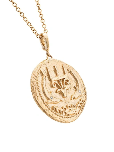 Shop Azlee 14kt Gold Sea Coin Necklace