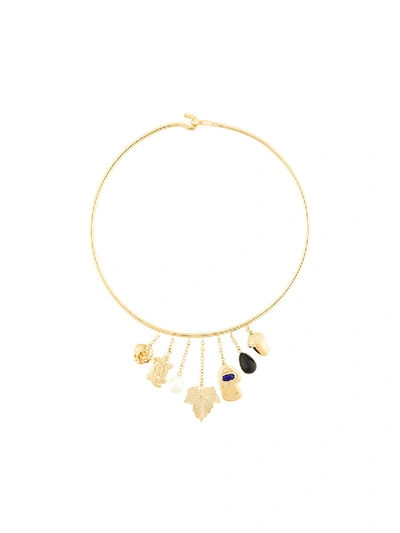 Shop Aurelie Bidermann Barbizon Multi Necklace In Gold