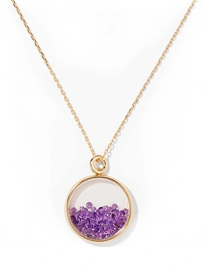 Shop Aurelie Bidermann Chivor Amethyst Medallion In Purple