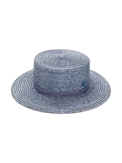 Shop Maison Michel Kiki Canotier Hat
