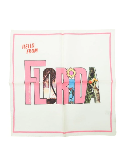 Shop Amélie Pichard Florida Postcard Scarf In Multicolor