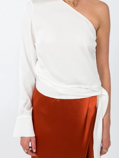 Shop Stella Mccartney One Shoulder Top Red