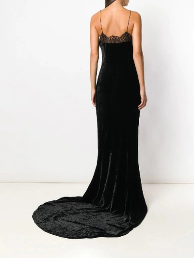 Shop Stella Mccartney Lace And Velvet Gown