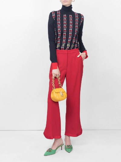 Shop Stella Mccartney Classic Cropped Trousers Red