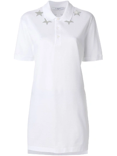 Shop Givenchy Star-patch Polo Top
