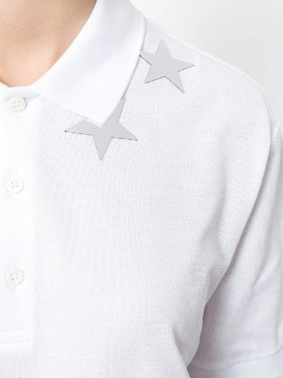 Shop Givenchy Star-patch Polo Top