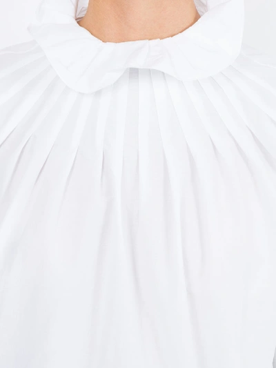 Shop Jw Anderson Pleated Collar Blouse White