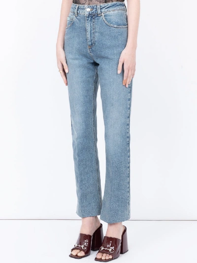 Shop Alexa Chung Straight Fit Jeans In Blue