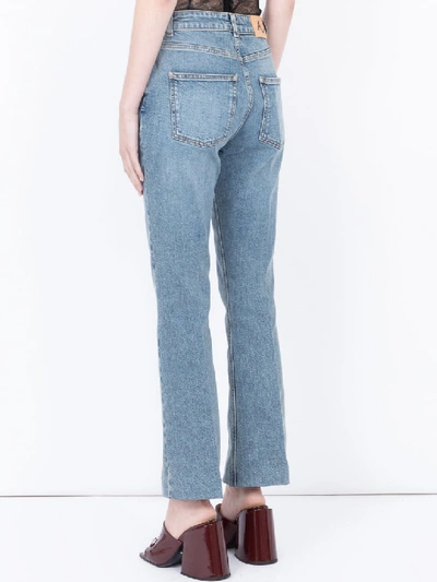 Shop Alexa Chung Straight Fit Jeans In Blue