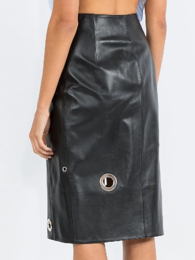 Shop Altuzarra Rivet Wrap Skirt In Black