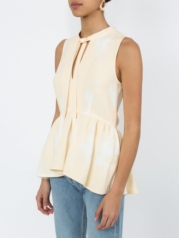 peplum top with tulip pants