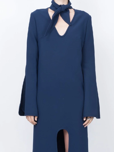 Shop Ellery Beatification Midi Dress In Blue