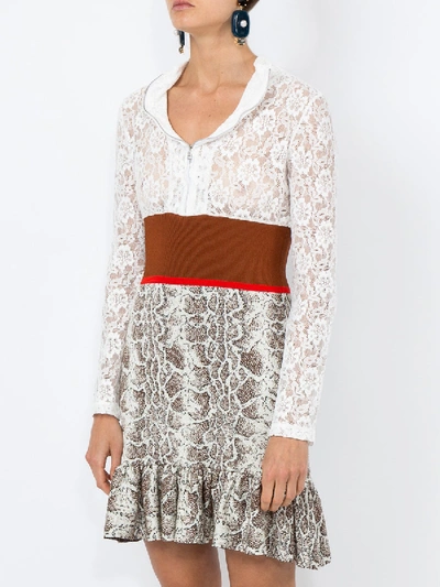 Shop Chloé Lace Patterned Dress
