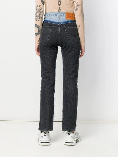 Shop Vetements Reworked Straight-leg Jeans