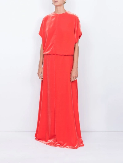 Shop Valentino Orange Gown