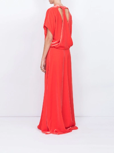 Shop Valentino Orange Gown