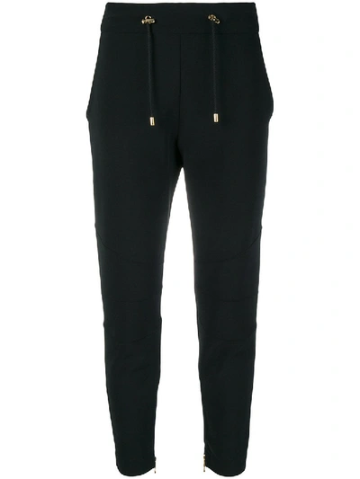 Shop Balmain Cropped Skinny Trousers