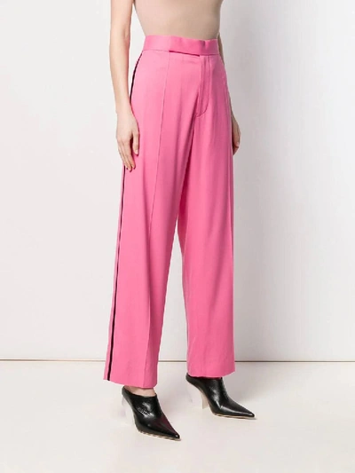 Shop Haider Ackermann Pink Women's Wide Leg Trousers
