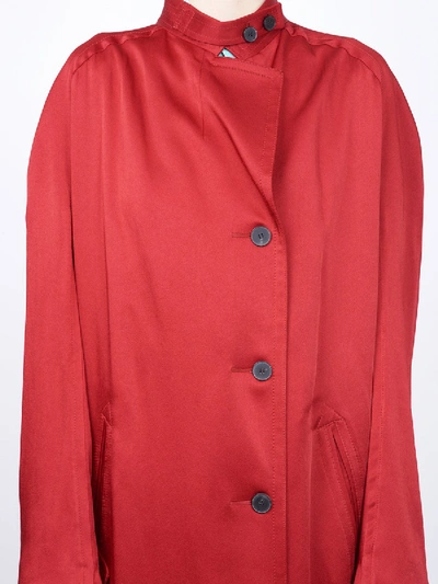 Shop Haider Ackermann Raglan Coat In Red