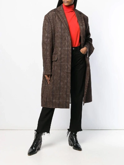 Shop Calvin Klein 205w39nyc Oversized Tweed Coat
