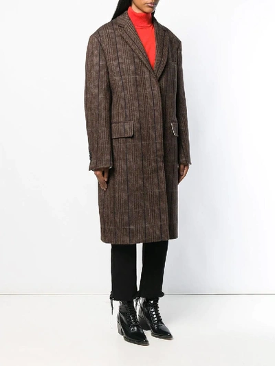 Shop Calvin Klein 205w39nyc Oversized Tweed Coat