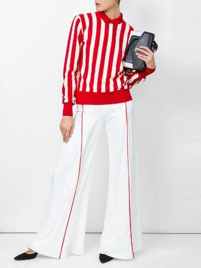 Shop Galvan High Waisted Side Stripe Trousers