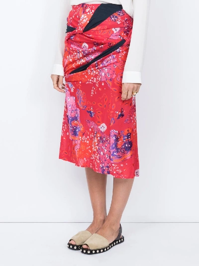 Shop Atlein Jacquard Redon Skirt Red