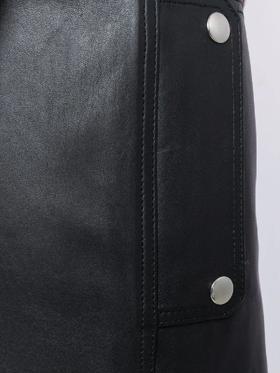 Shop Acne Studios Studded Waistband Skirt In Black