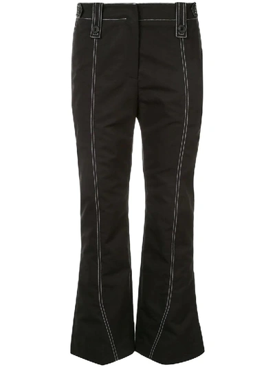Shop Givenchy Stitch Detail Kick Flared Trousers