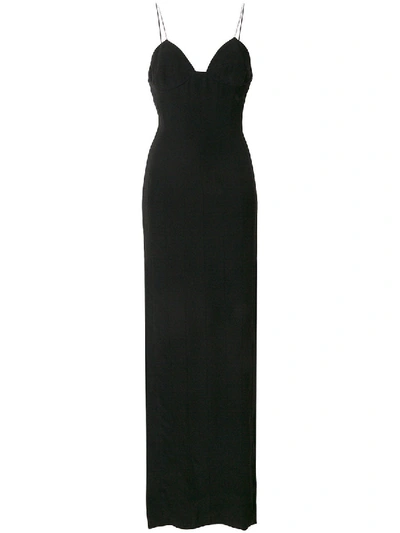 Shop Balmain Maxi Black Dress