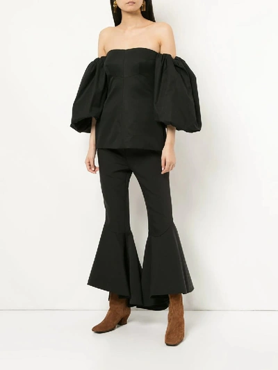 Shop Ellery Full Flare Cropped Trousers