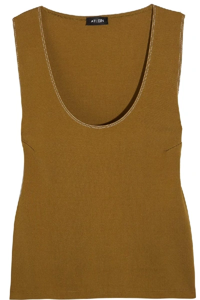 Shop Atlein Topstiched Jersey Tank