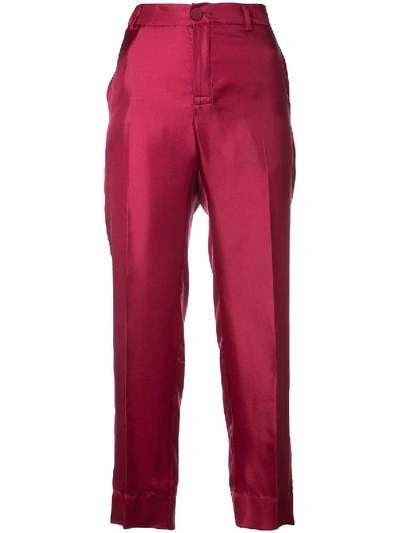 Shop F.r.s For Restless Sleepers Twill Brocade Agon Pant In Pink