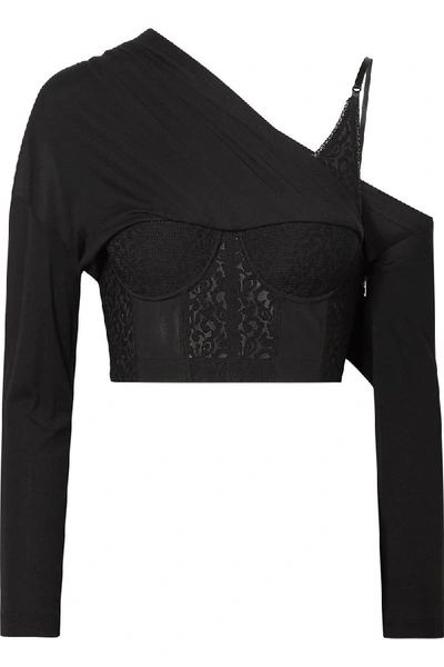 Shop Alexander Wang Bodycon Bra Top With Lace