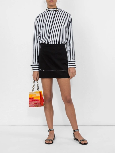 Shop Vetements A-line Wool Mini Skirt In Black