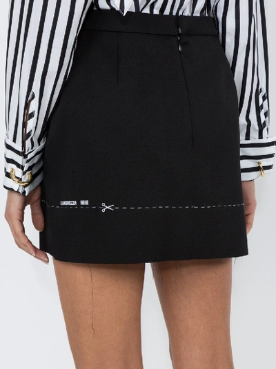 Shop Vetements A-line Wool Mini Skirt In Black