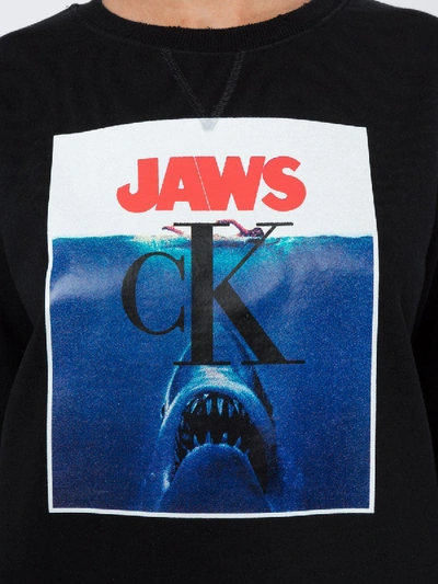 Shop Calvin Klein 205w39nyc Jaws Logo Cotton Sweatshirt