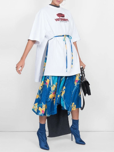 VETEMENTS open sides t-shirt white WSS18TR8