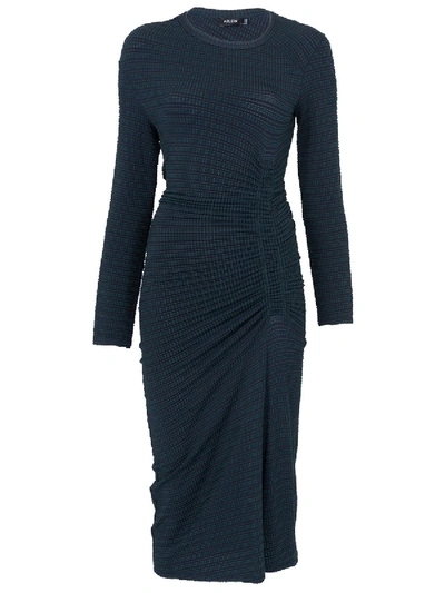 Shop Atlein Long Sleeve Ruched Dress