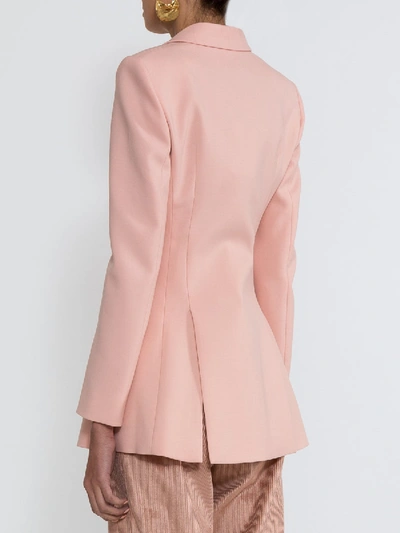 Shop Altuzarra West Stretch-wool Blazer In Pink