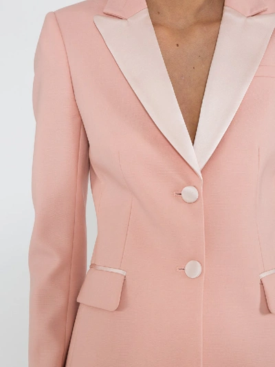 Shop Altuzarra West Stretch-wool Blazer In Pink