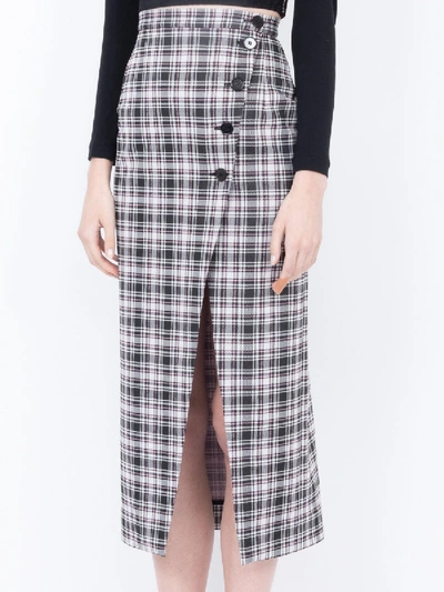Shop Alexa Chung High-waist Plaid Skirt