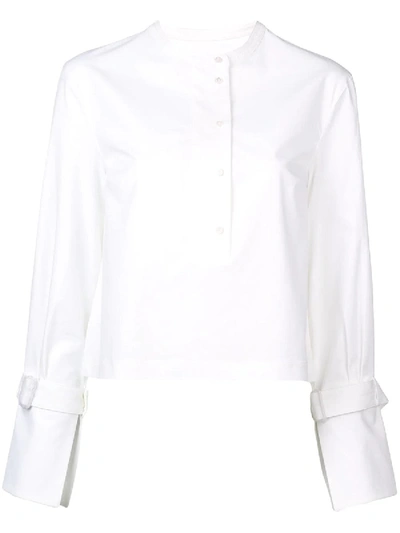 Shop Proenza Schouler Long-sleeve Cropped Shirt White